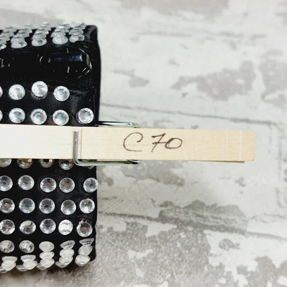 New Steve Madden Black Cobra Rhinestones Ankle Platform Boots C70 - Picture 11 of 11